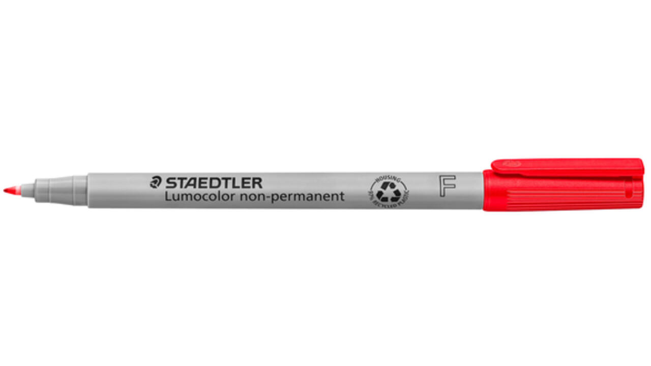 Viltstift Staedtler Lumocolor 316 non permanent F rood