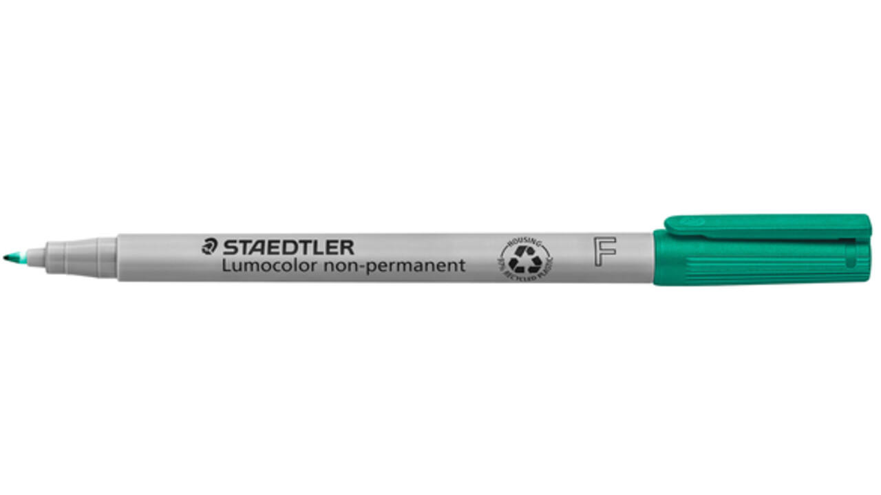 Viltstift Staedtler Lumocolor 316 non permanent F groen