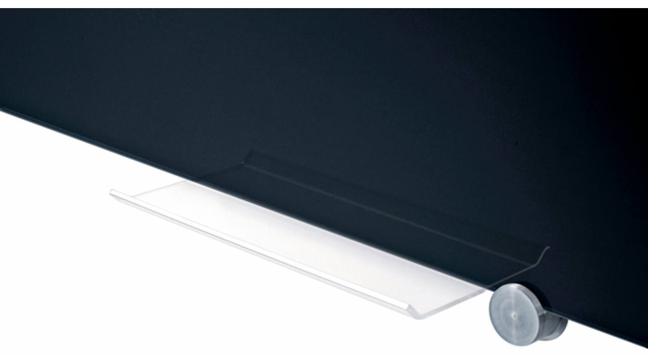 Glasbord Legamaster 90x120cm zwart
