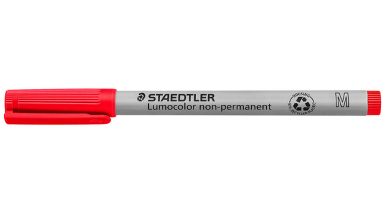 Viltstift Staedtler Lumocolor 315 non permanent M rood