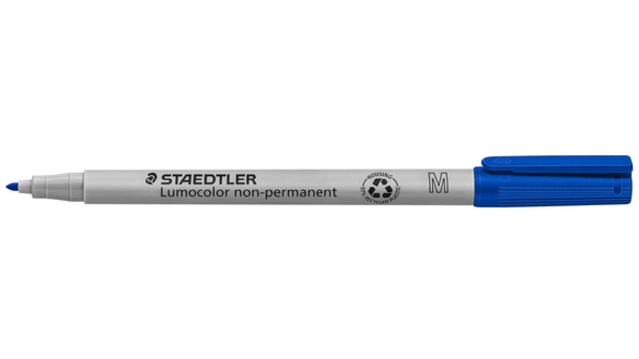 Viltstift Staedtler Lumocolor 315 non permanent M blauw