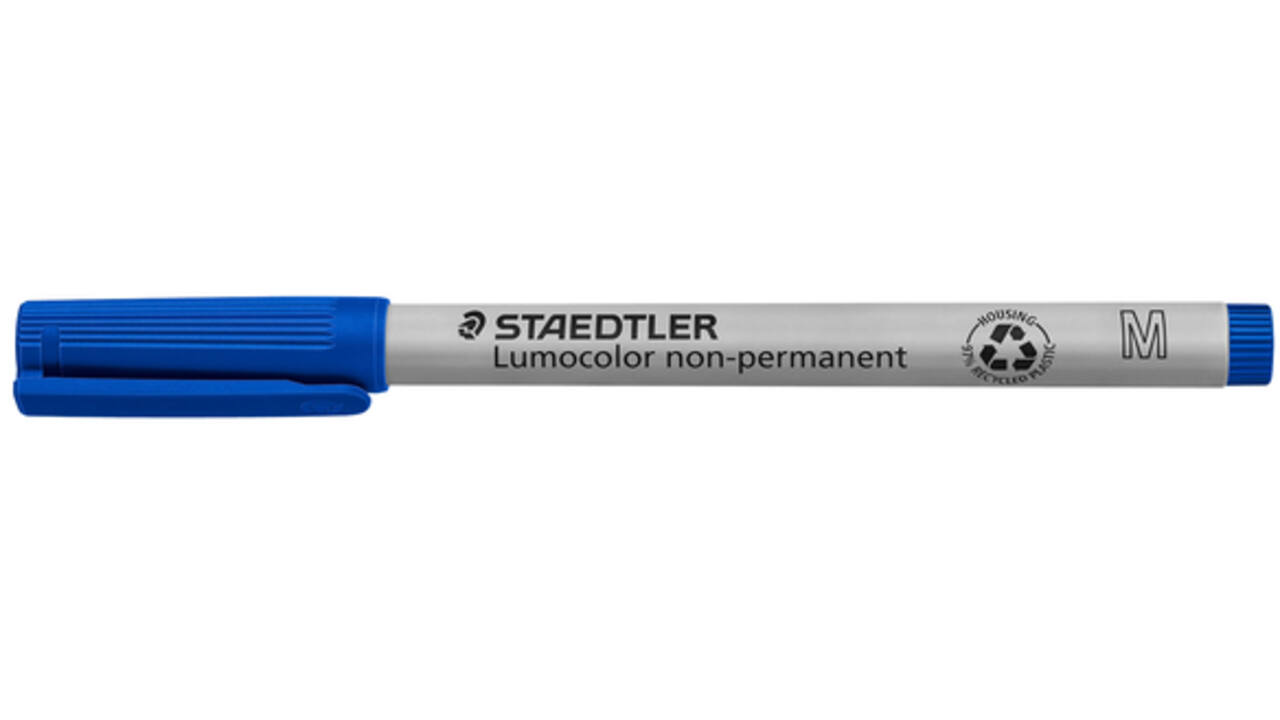 Viltstift Staedtler Lumocolor 315 non permanent M blauw