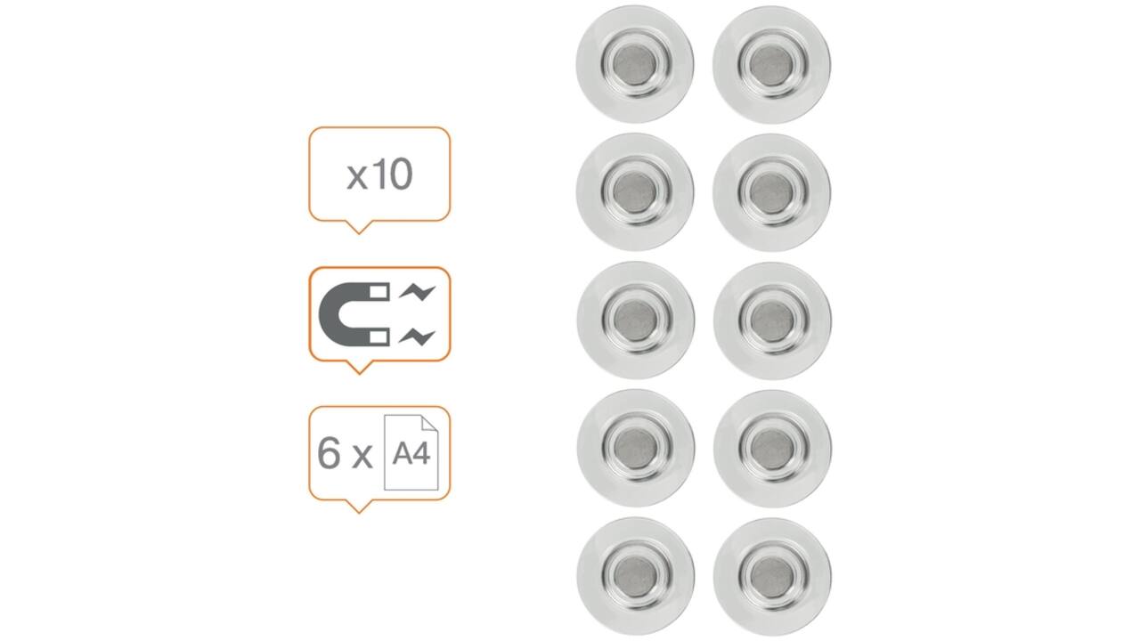 Glasbordmagneet Nobo extra sterk 32mm