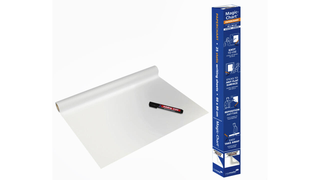 Magic-Chart Legamaster Paperchart folie 60x80cm wit