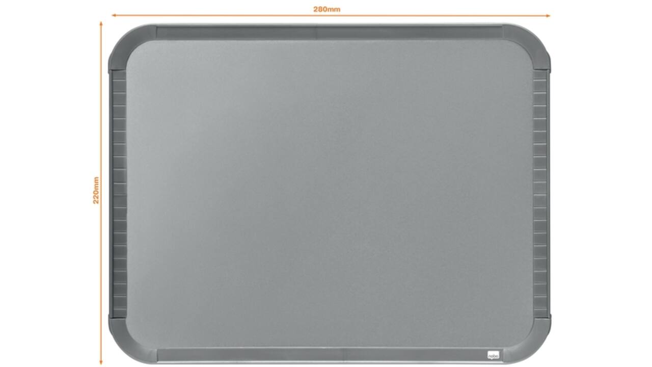 Whiteboard Nobo Slim Line 22x28cm zilver