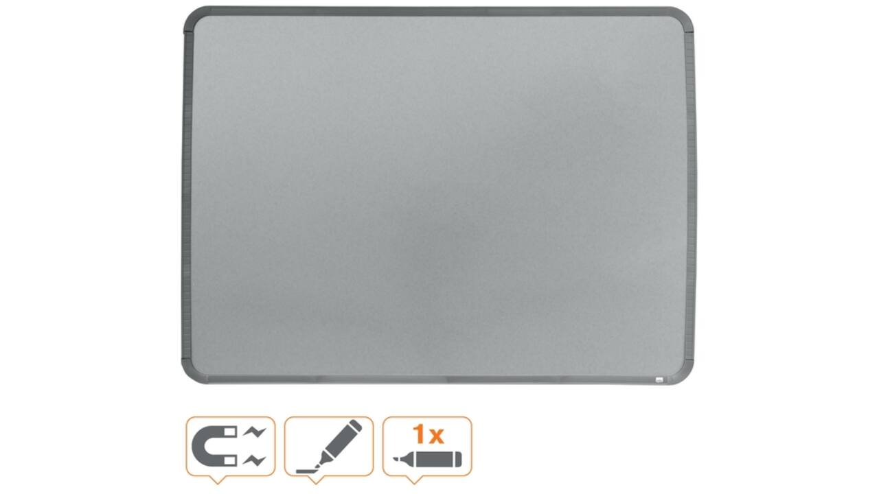Whiteboard Nobo Slim Line 43x58cm zilver