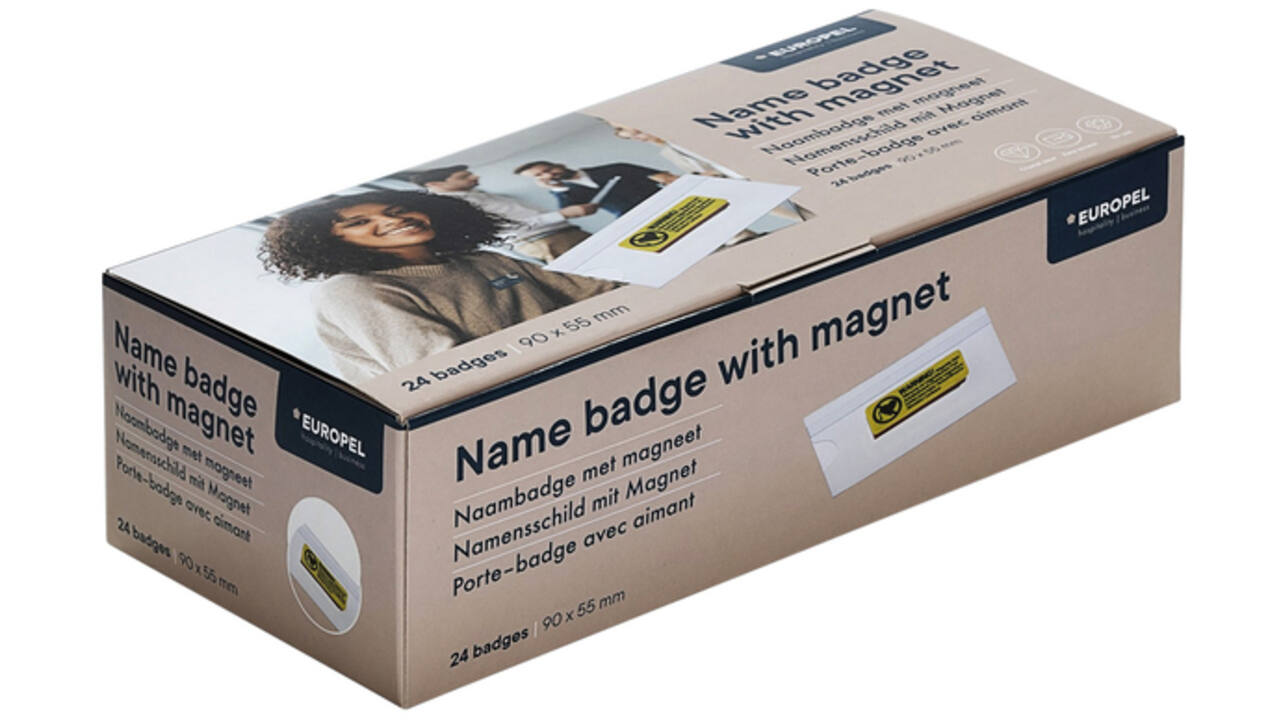 Badge Europel magnetisch 90x55mm