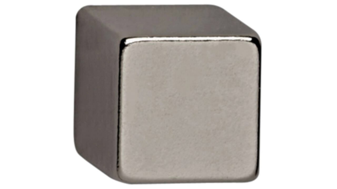 Magneet MAUL Neodymium kubus 10x10x10mm 3.8kg nikkel