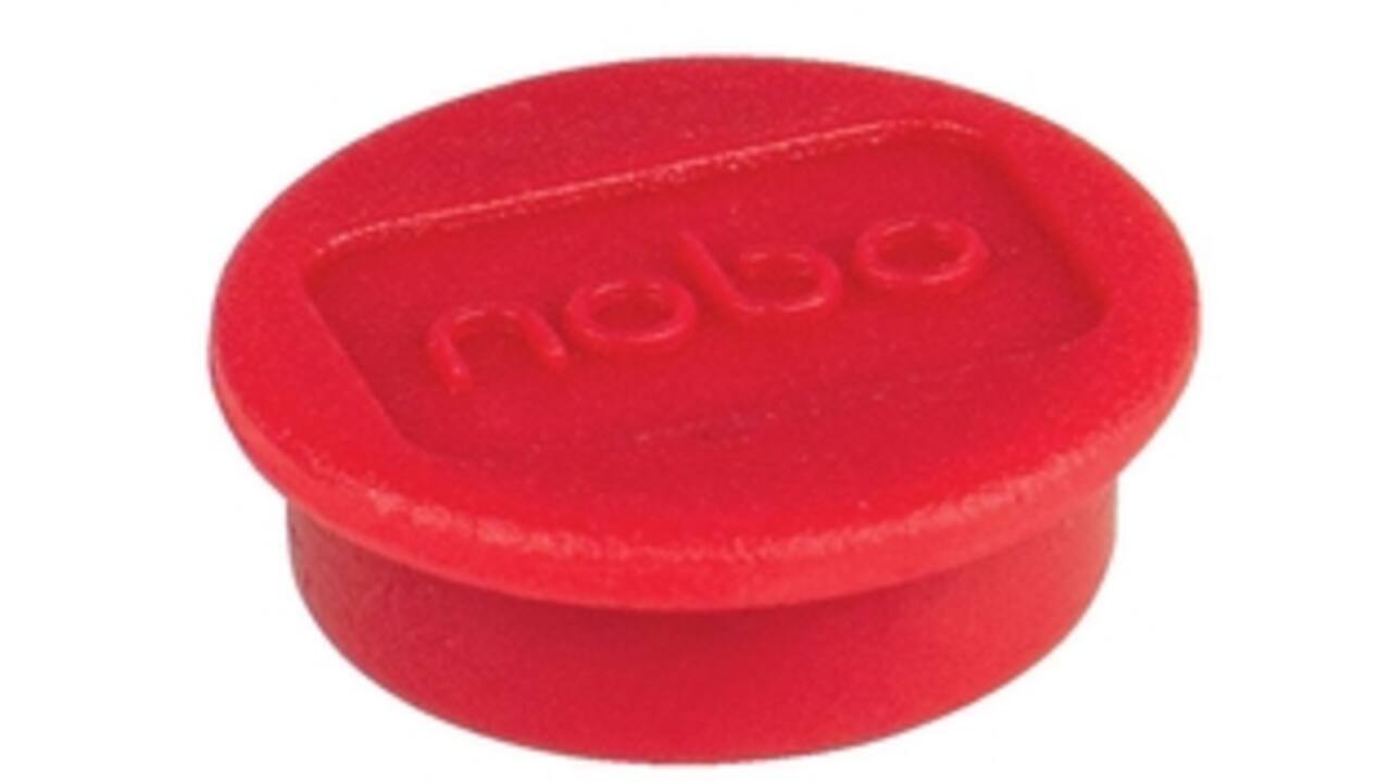 Magneet Nobo 20mm 120gr rood