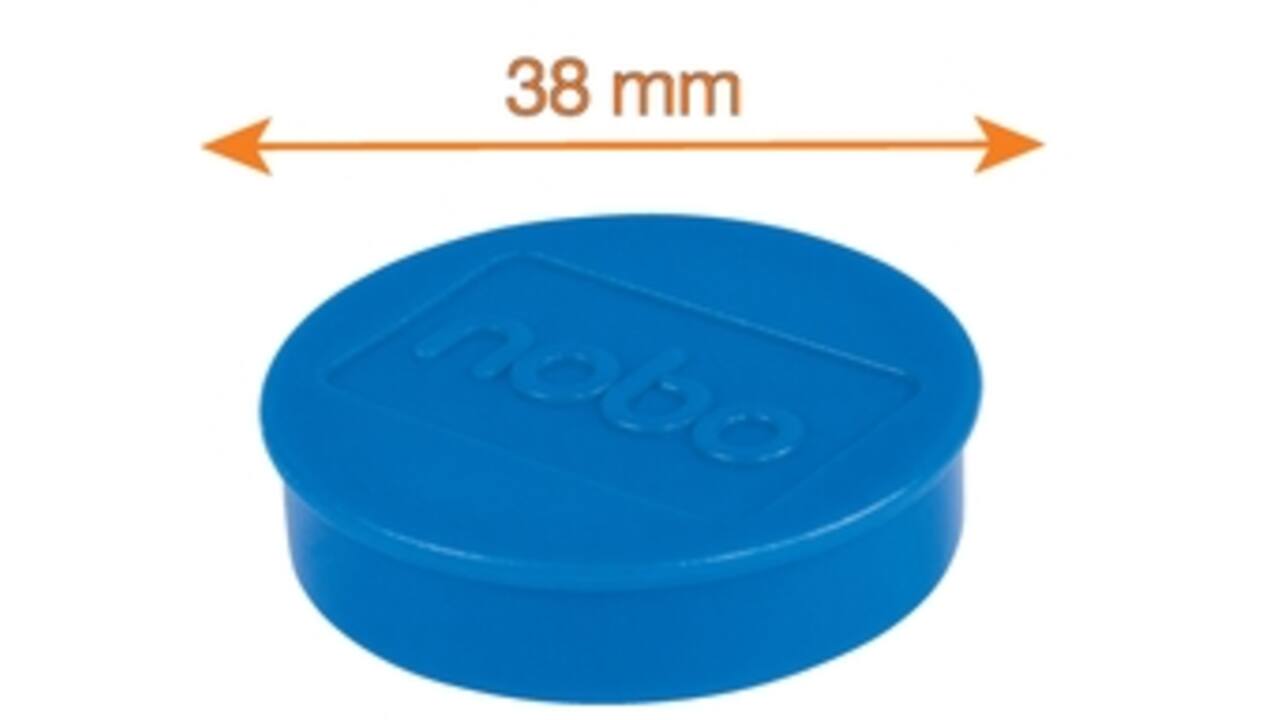 Magneet Nobo 38mm 800gr blauw