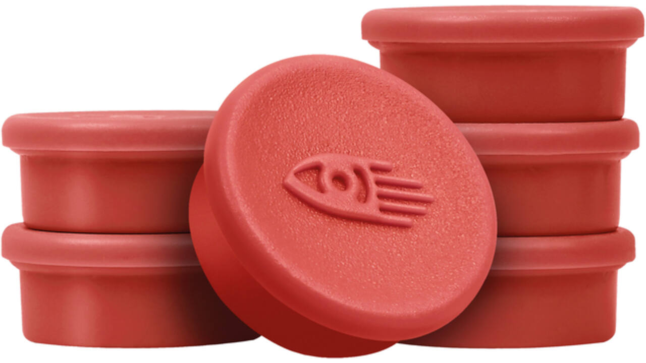 Magneet Legamaster 20mm 250gr rood 8stuks