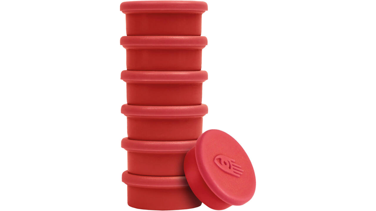 Magneet Legamaster 20mm 250gr rood 8stuks
