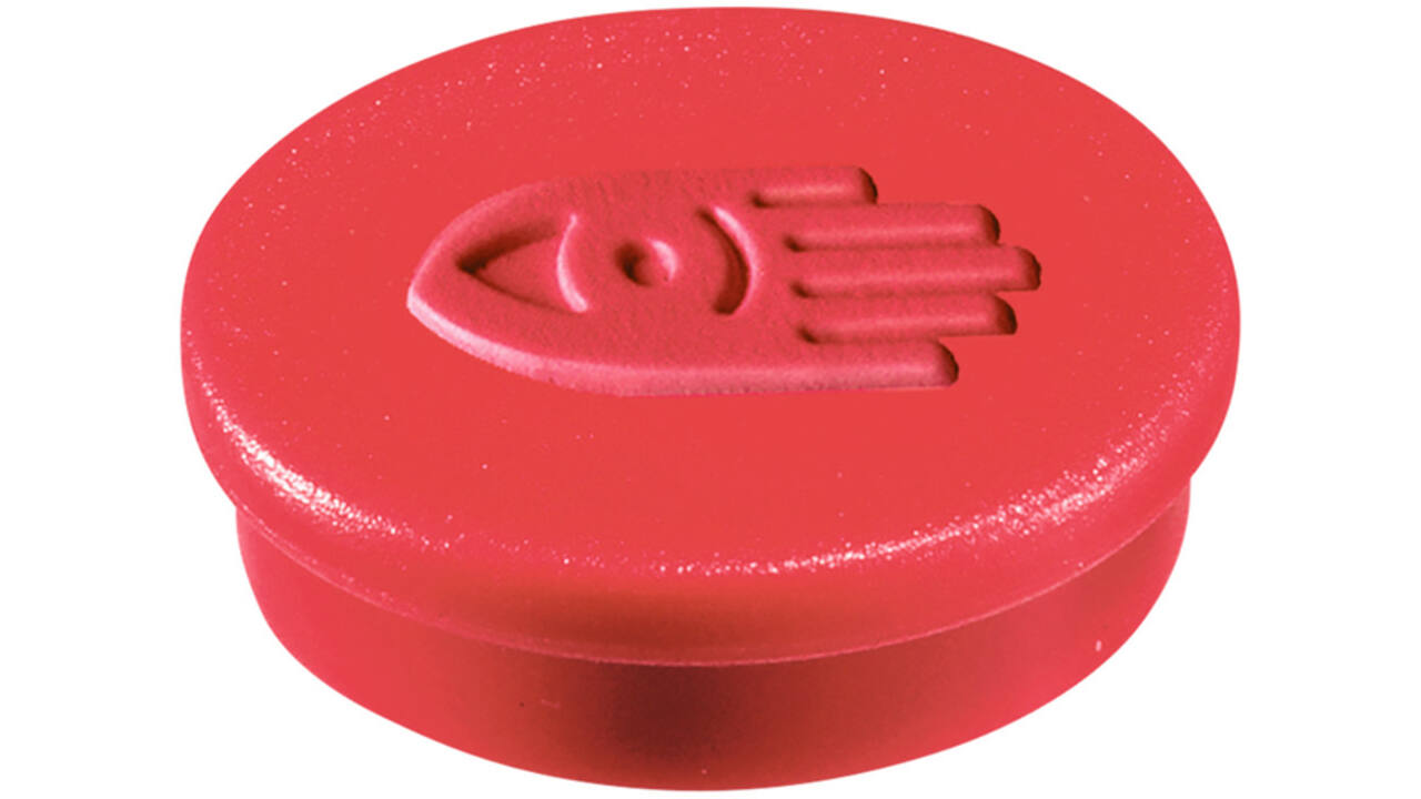 Magneet Legamaster 30mm 850gr rood 4stuks