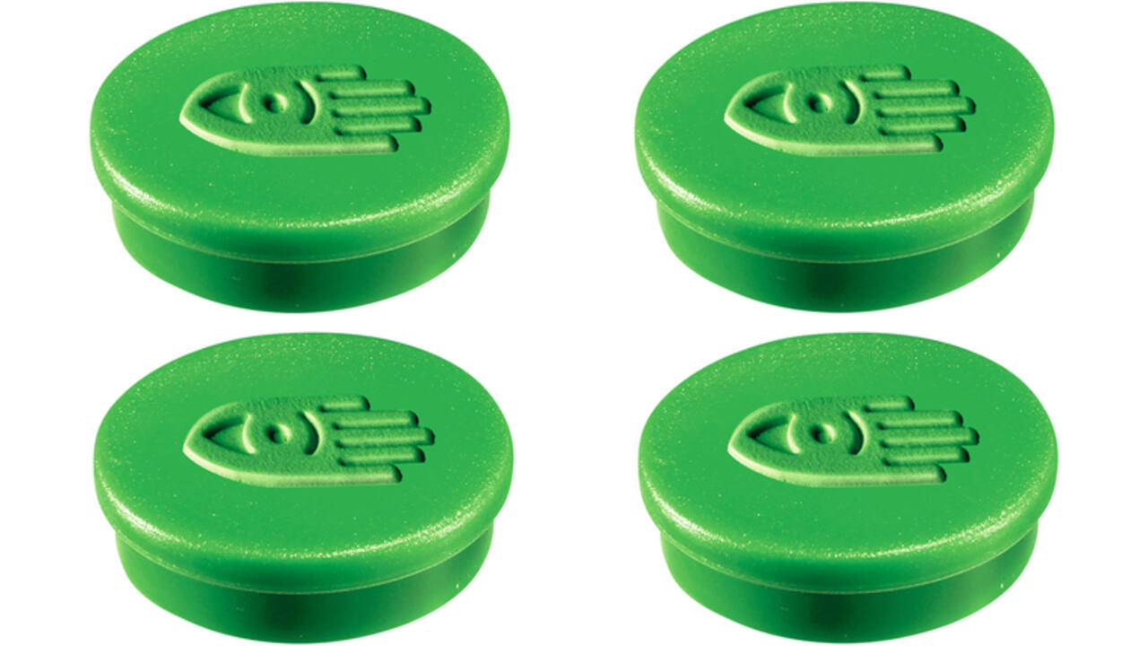 Magneet Legamaster 30mm 850gr groen 4stuks