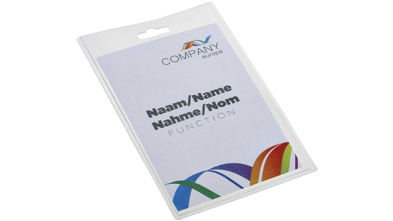 Badge - pashouder Europel gesloten 60x90mm