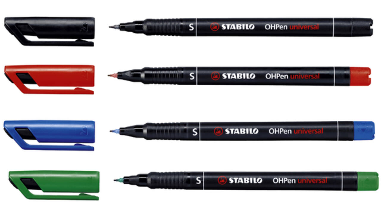 Viltstift STABILO OHpen 841/46 permanent rond superfijn zwart