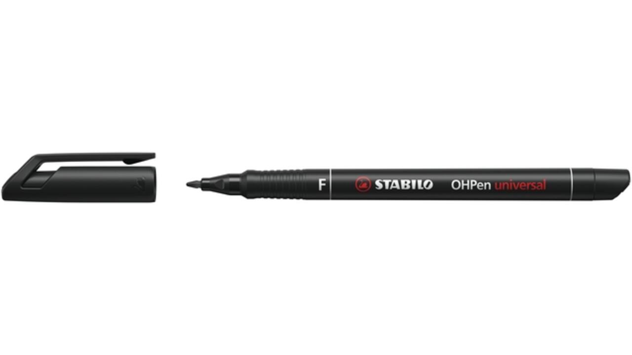 Viltstift STABILO OHpen 842/46 permanent rond fijn zwart