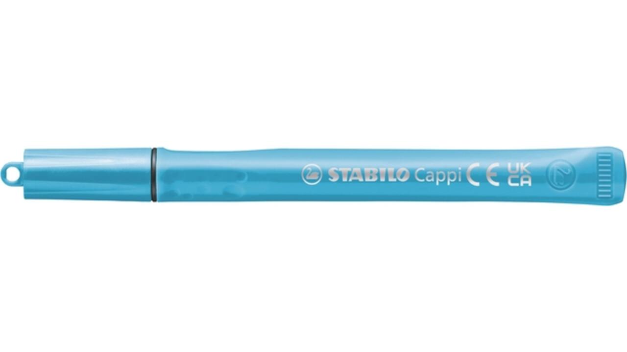 Viltstift STABILO Cappi 168/12 Arty medium assorti etui à 12 stuks