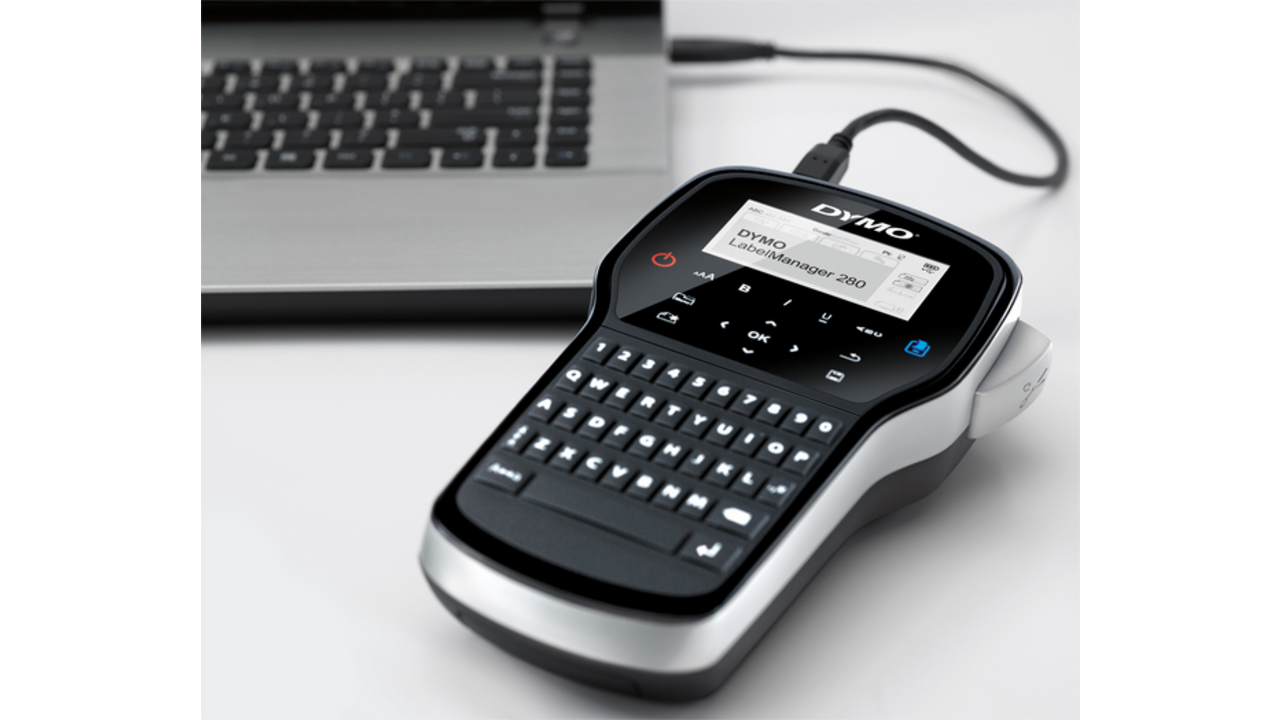 Labelprinter Dymo LabelManager 280 draagbaar qwerty 12mm zwart in koffer