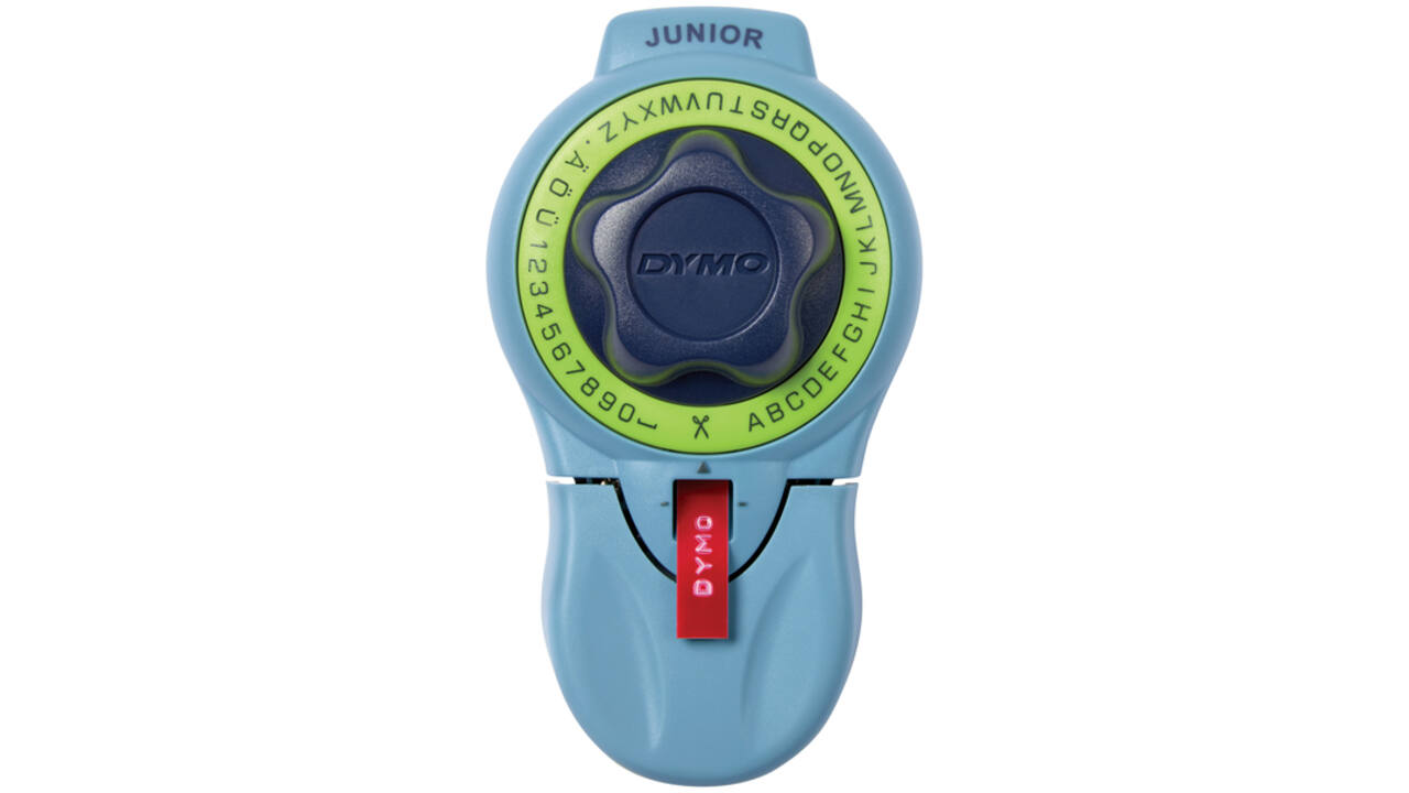 Lettertang Dymo Junior embossing blauw