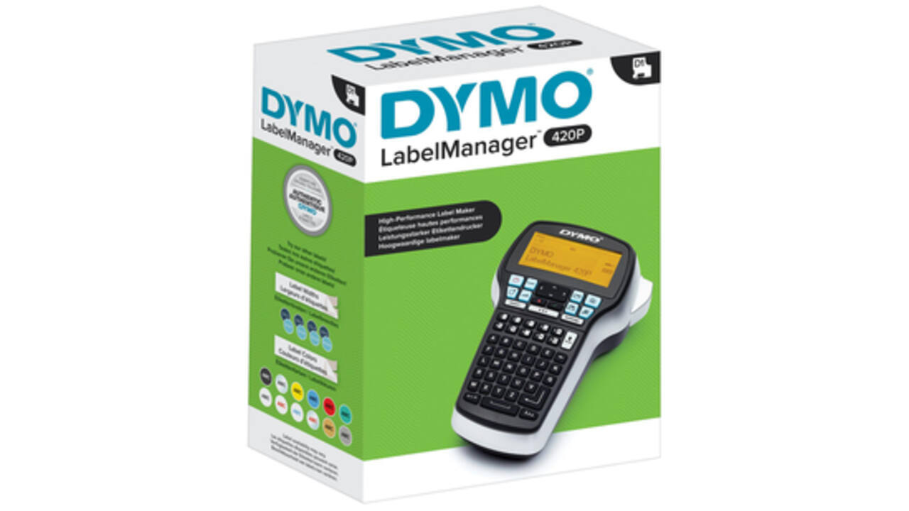 Labelprinter Dymo LabelManager 420P draagbaar abc 19mm zwart