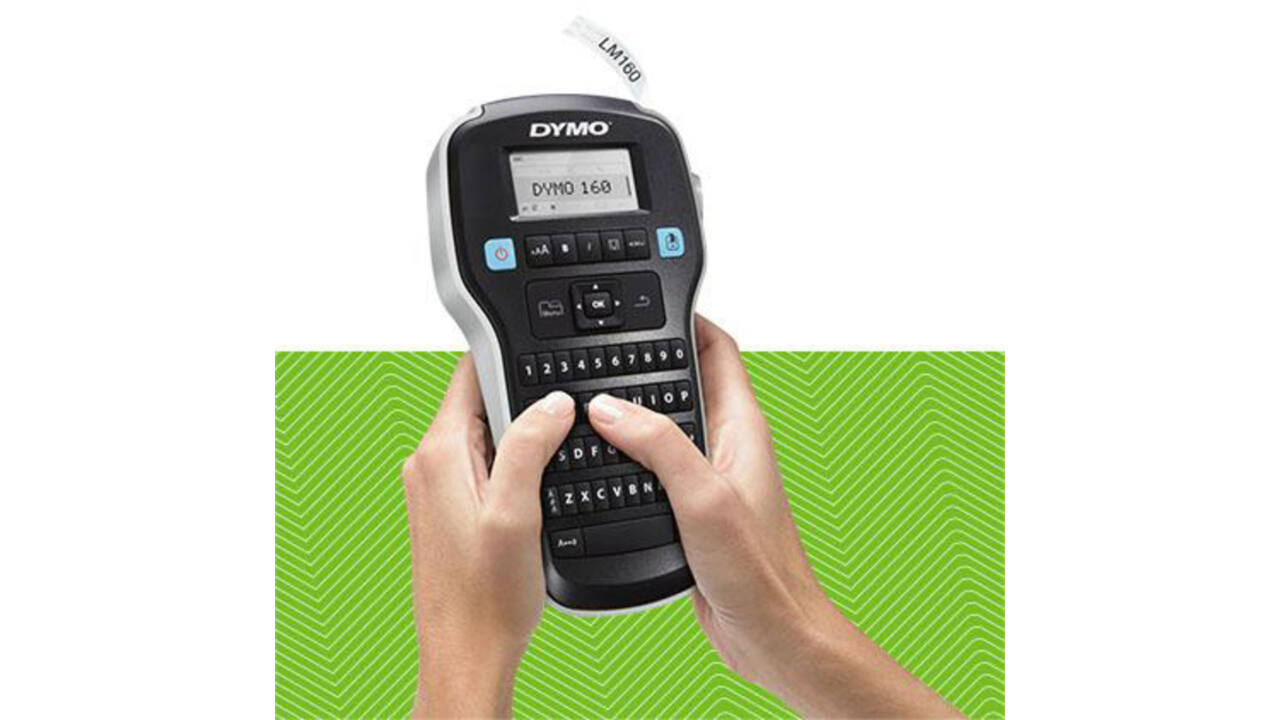 Labelprinter Dymo LabelManager 160 draagbaar qwerty 12mm zwart