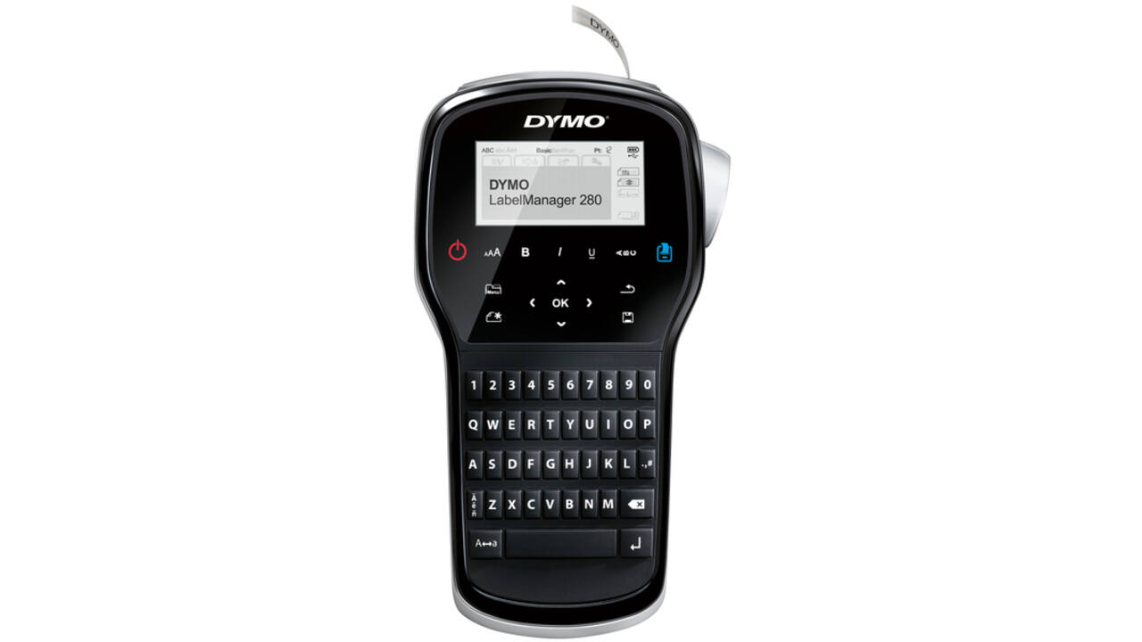 Labelprinter Dymo LabelManager 280 draagbaar qwerty 12mm zwart