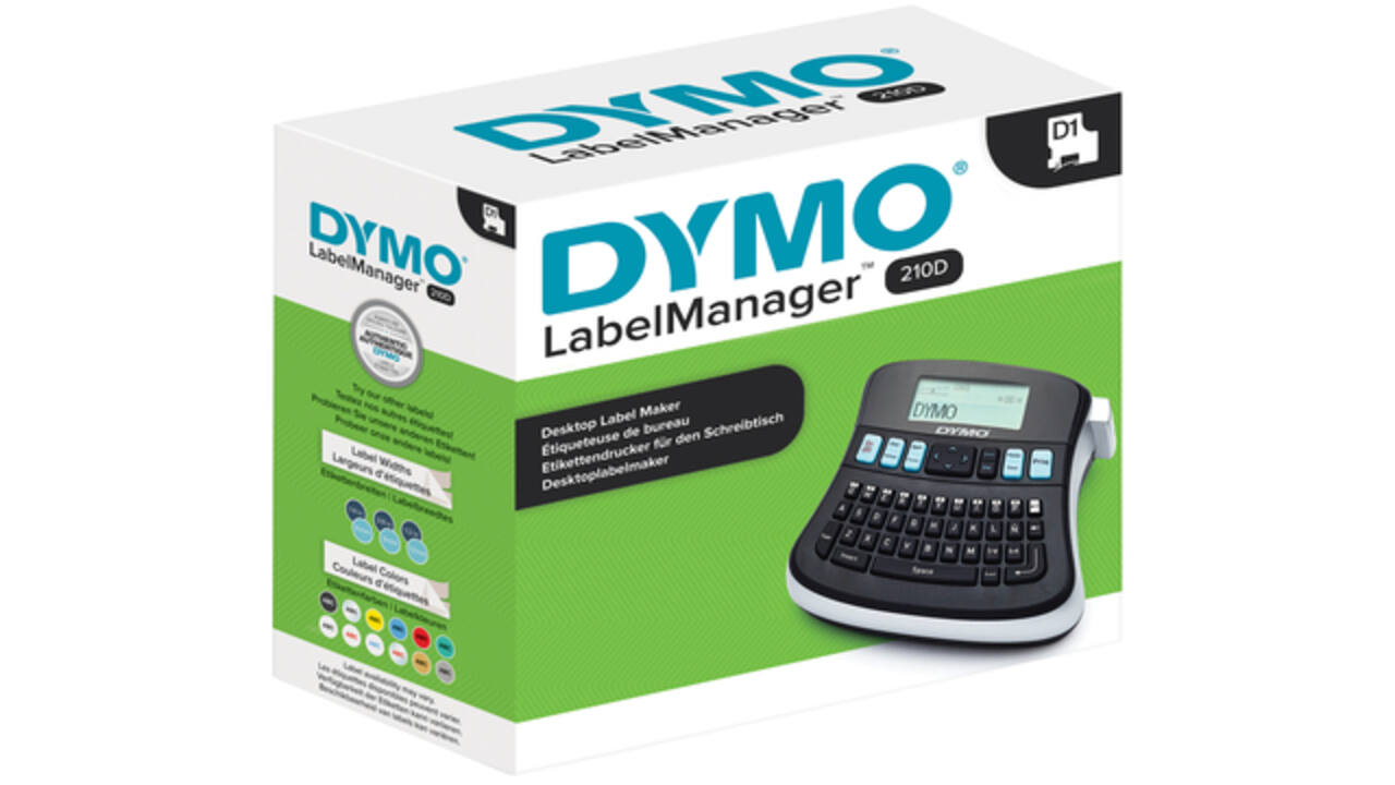 Labelprinter Dymo LabelManager 210D+ draagbaar qwerty 12mm zwart