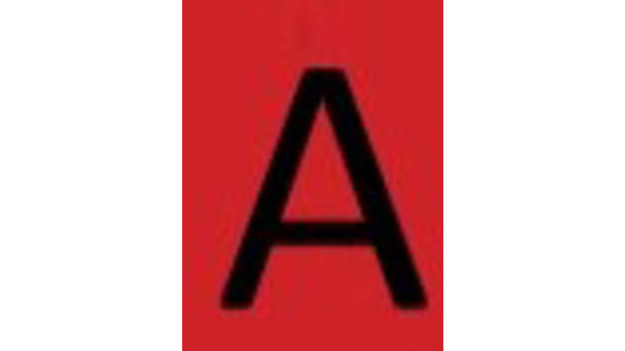 Labeltape Dymo LabelManager D1 polyester 9mm zwart op rood