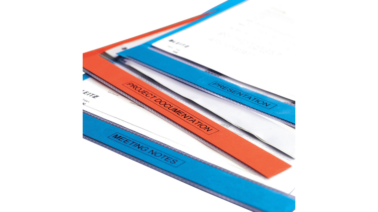 Labeltape Dymo LabelManager D1 polyester 24mm zwart op transparant