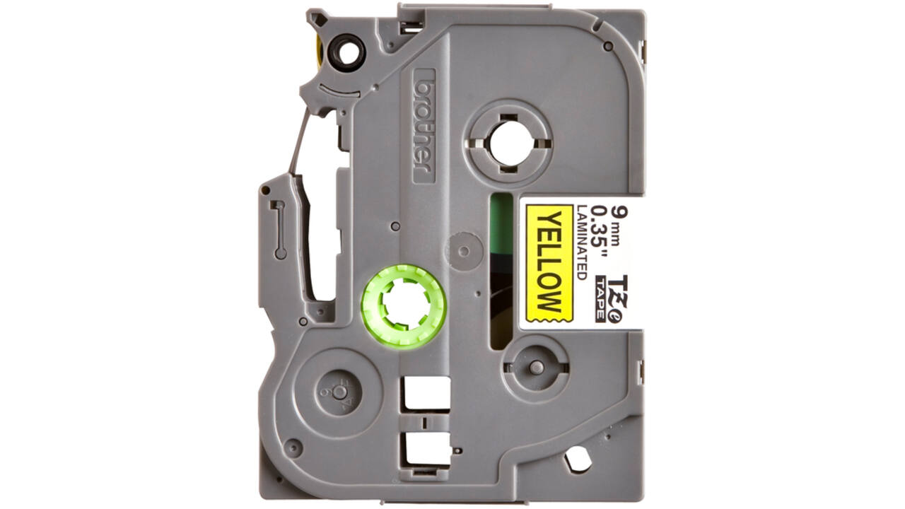 Labeltape Brother P-touch TZE-621 9mm zwart op geel