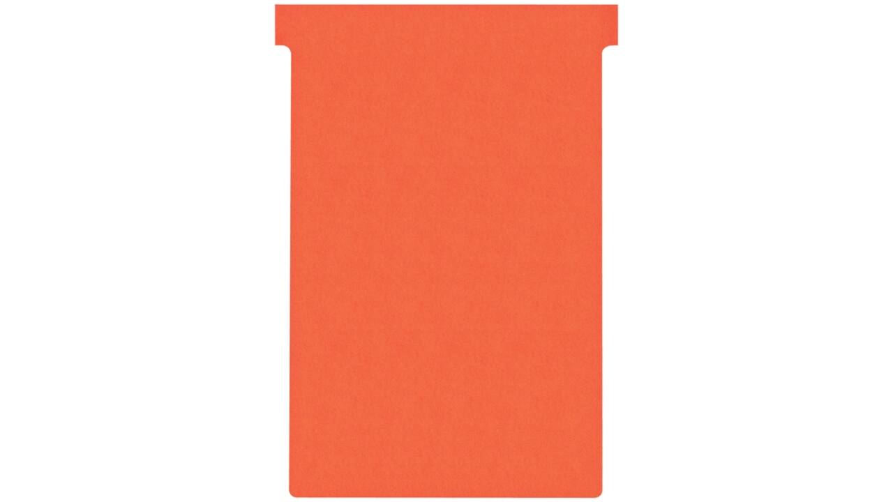 T-kaart Nobo nr.4 112mm rood 100 stuks
