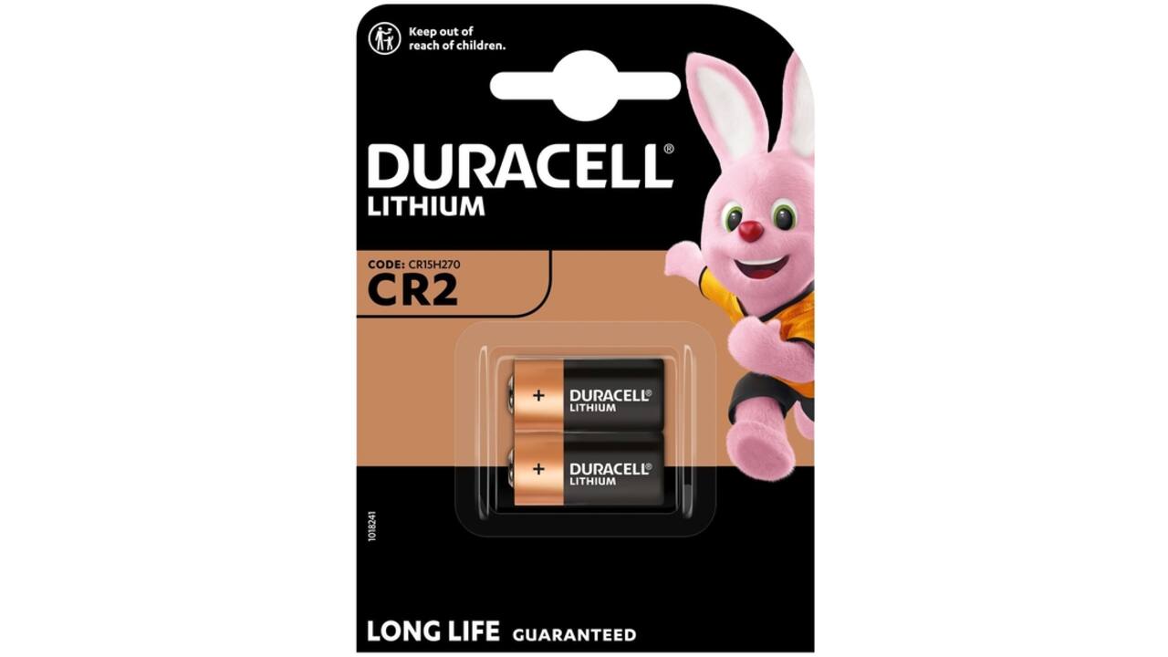 Batterij Duracell 2x CR2 Lithium zwart