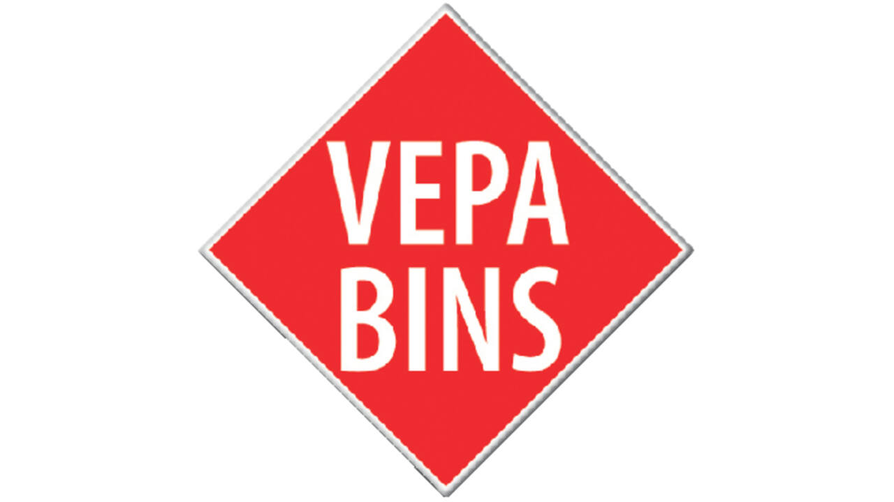 Papierverzamelbak kunststof 40x30x17.5cm grijs