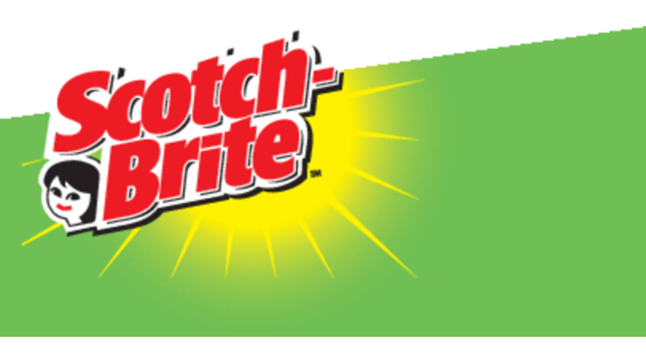 Schuurspons Scotch-Brite delicate oppervlakken 70x130mm geel