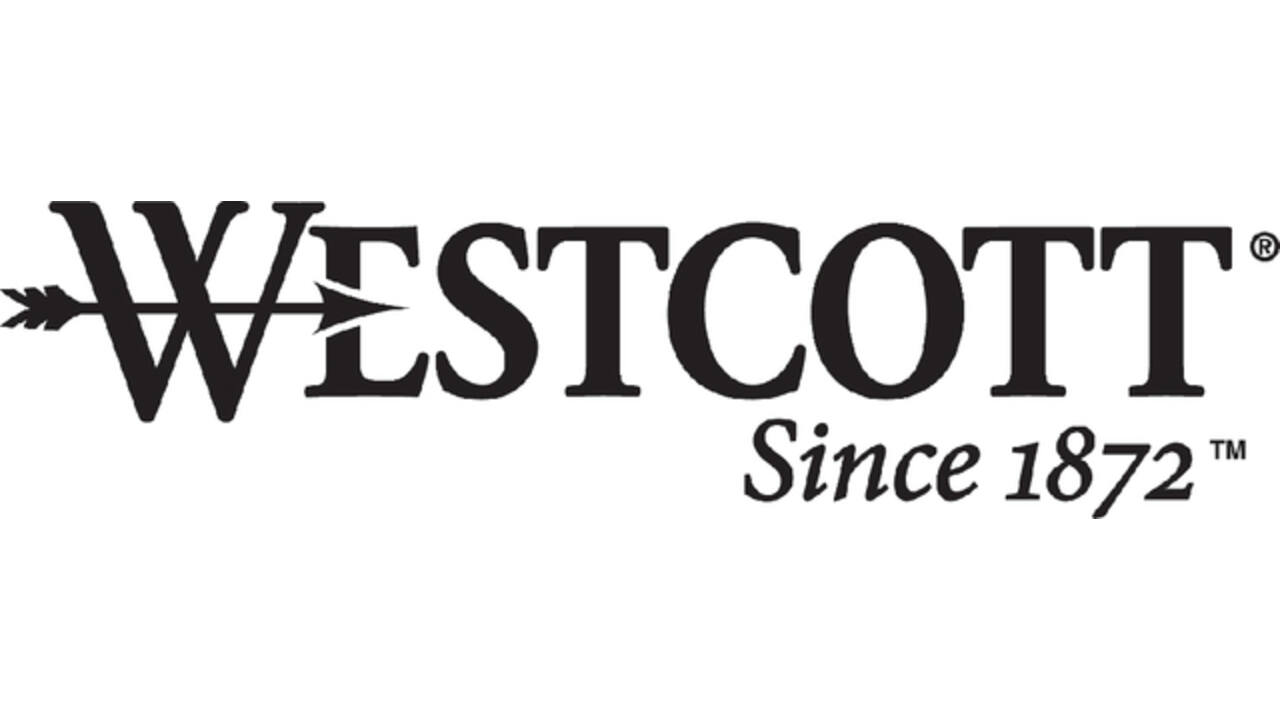 Snijmes Westcott office 18mm met schuifsluiting blauw