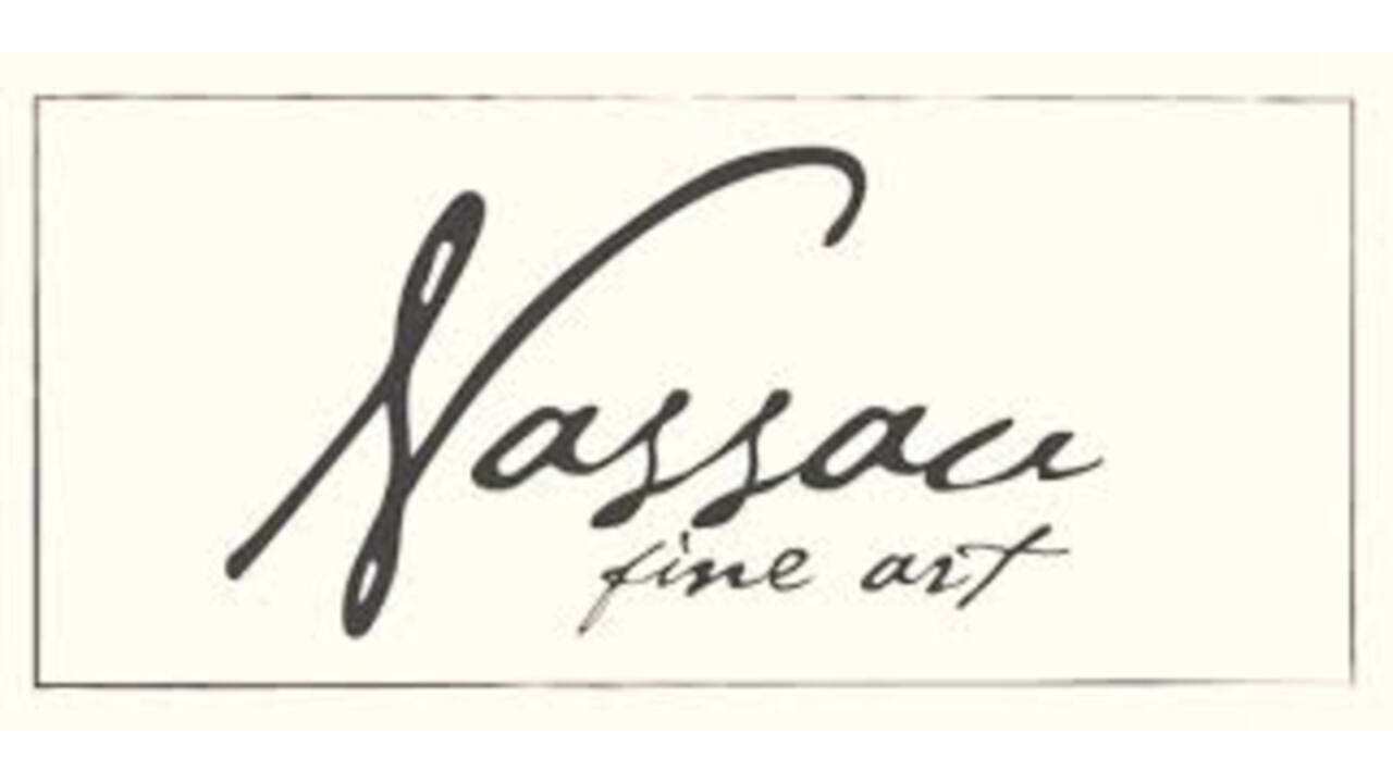 Canvas Nassau fine art ster en bloem 7,5cm magnetisch 4 stuks