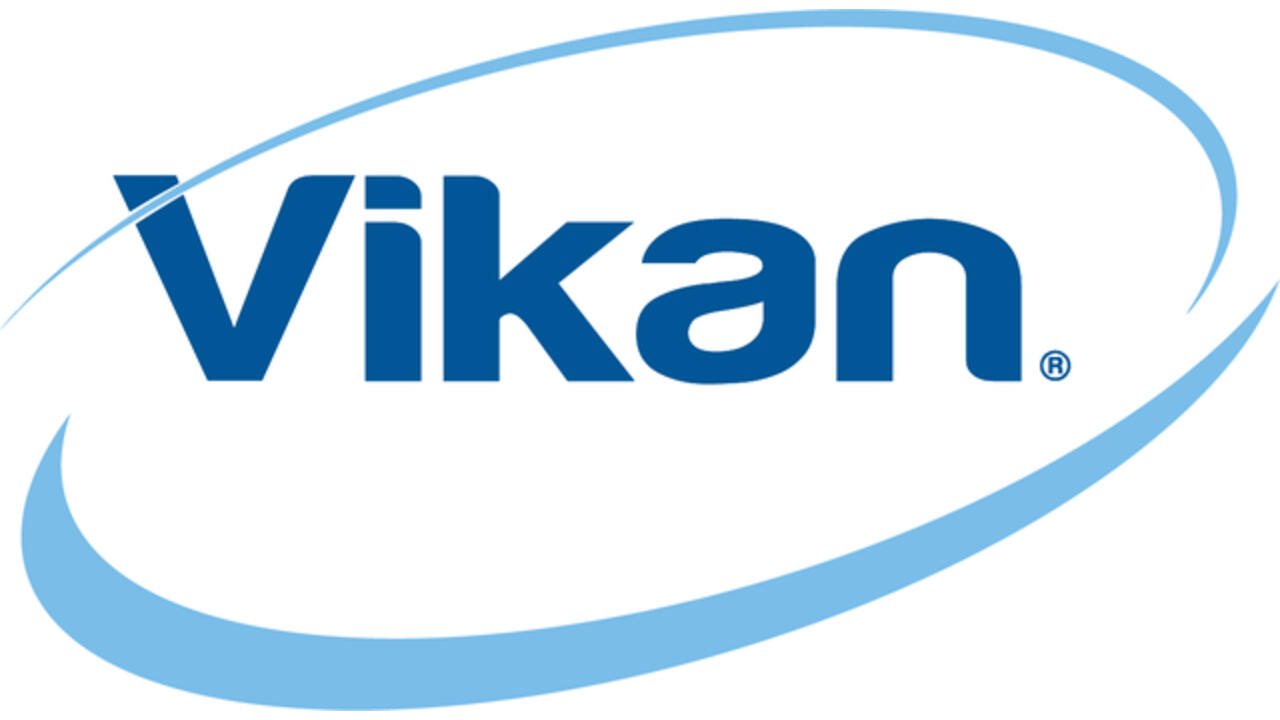 Stofblik Vikan 330x295mm blauw kunststof