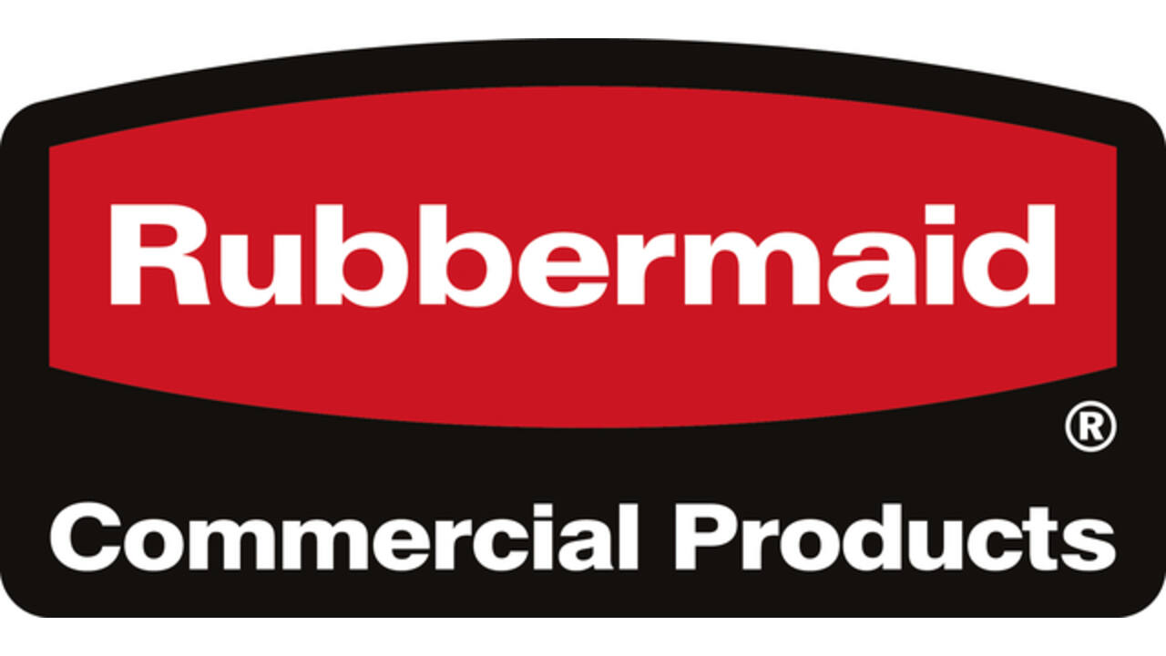 Serveerwagen Rubbermaid met 10cm zwenkwielen zwart