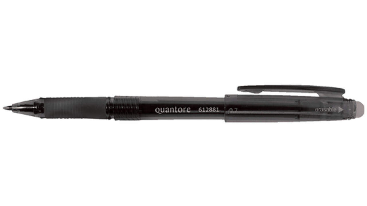 Gelschrijver Quantore erasable 0.7mm zwart