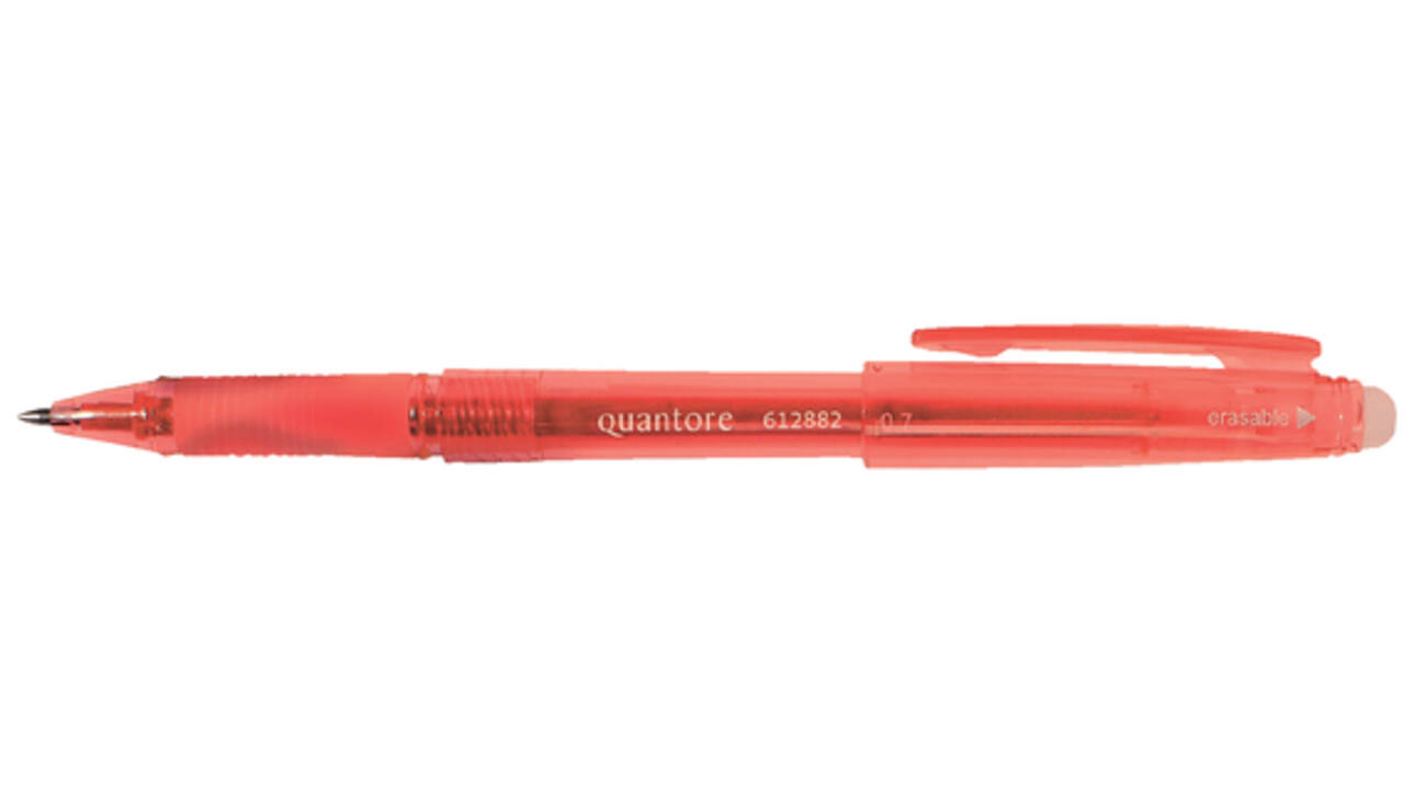 Gelschrijver Quantore erasable 0.7mm rood