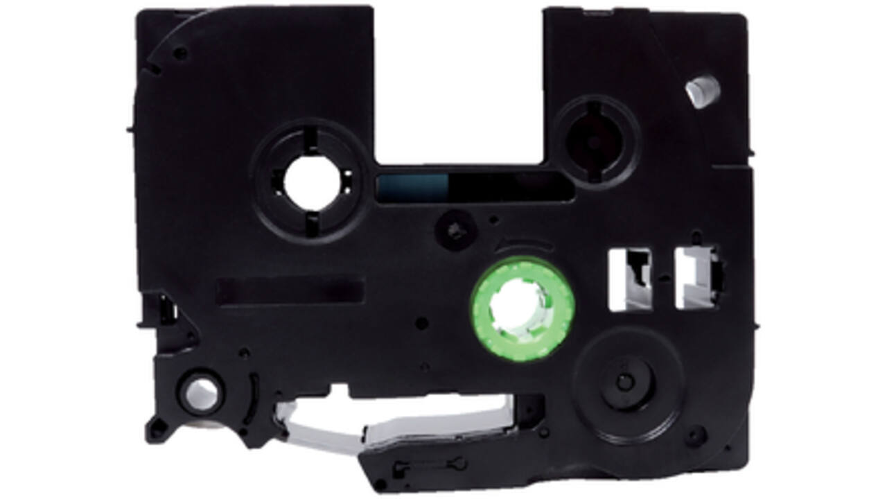 Labeltape Quantore TZE-251 24mm x 8m zwart op wit