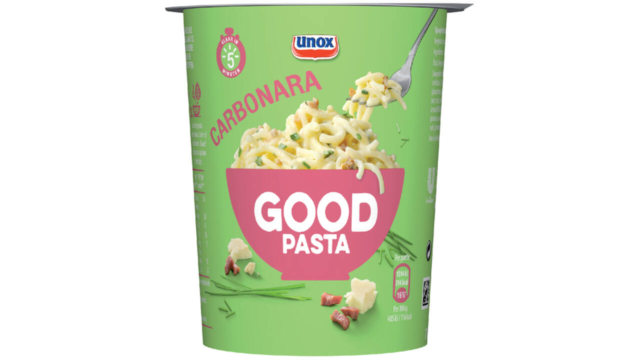 Good Pasta Unox spaghetti carbonara cup