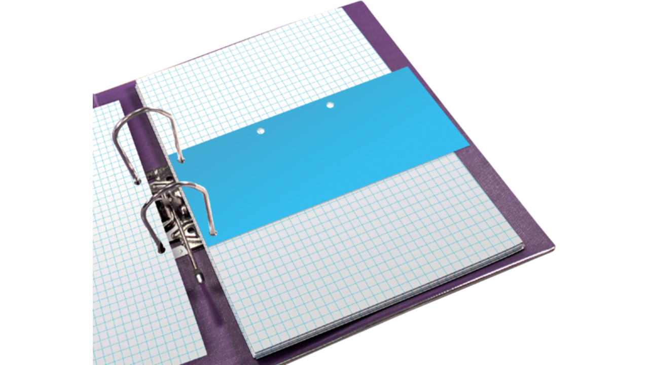 Scheidingsstrook Oxford Duo 240x105mm blauw