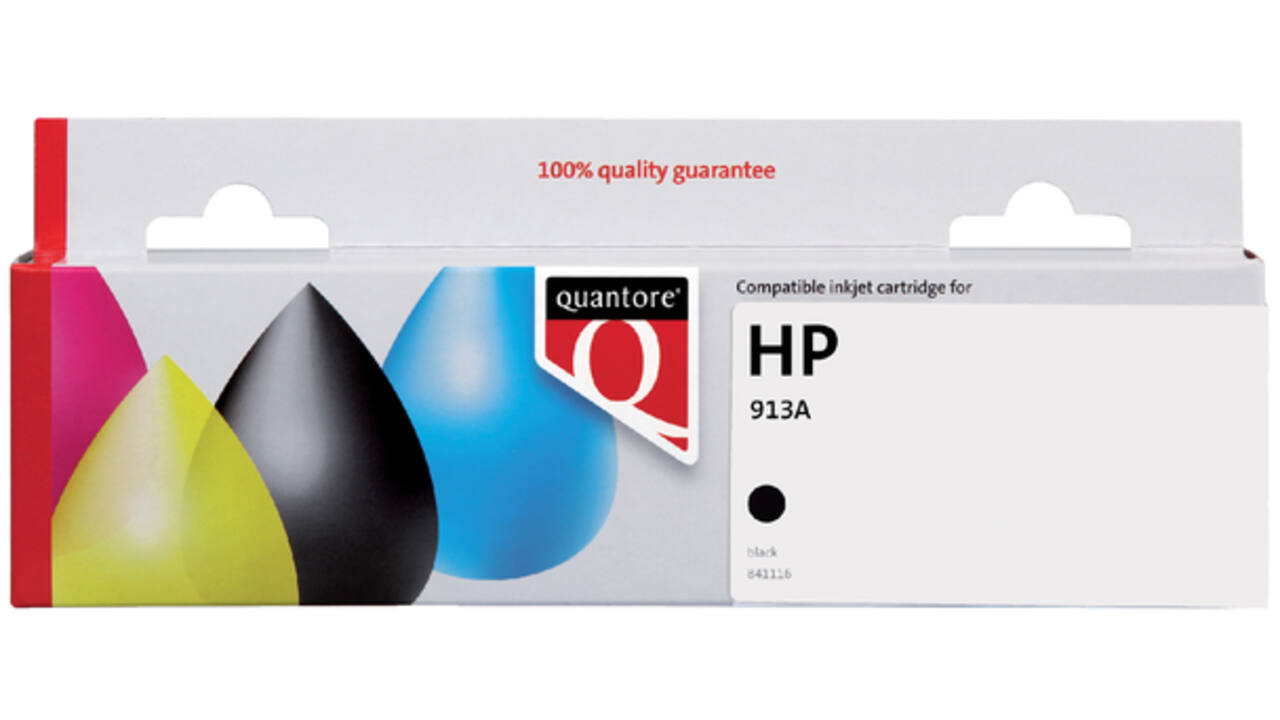 Inktcartridge Quantore alternatief tbv HP L0R95AE 913A zwart