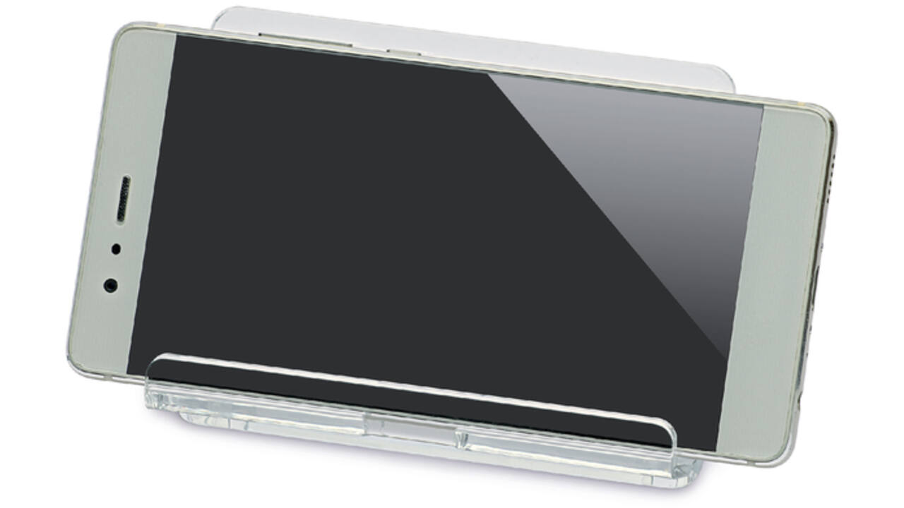 Telefoonstandaard MAUL 9.7x10.5x7.6cm standhoek instelbaar acryl