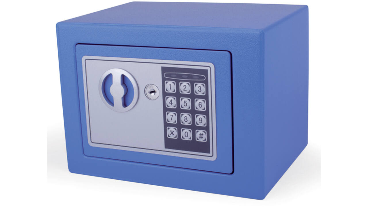 Kluis Pavo mini elektronisch 230x170x170mm blauw