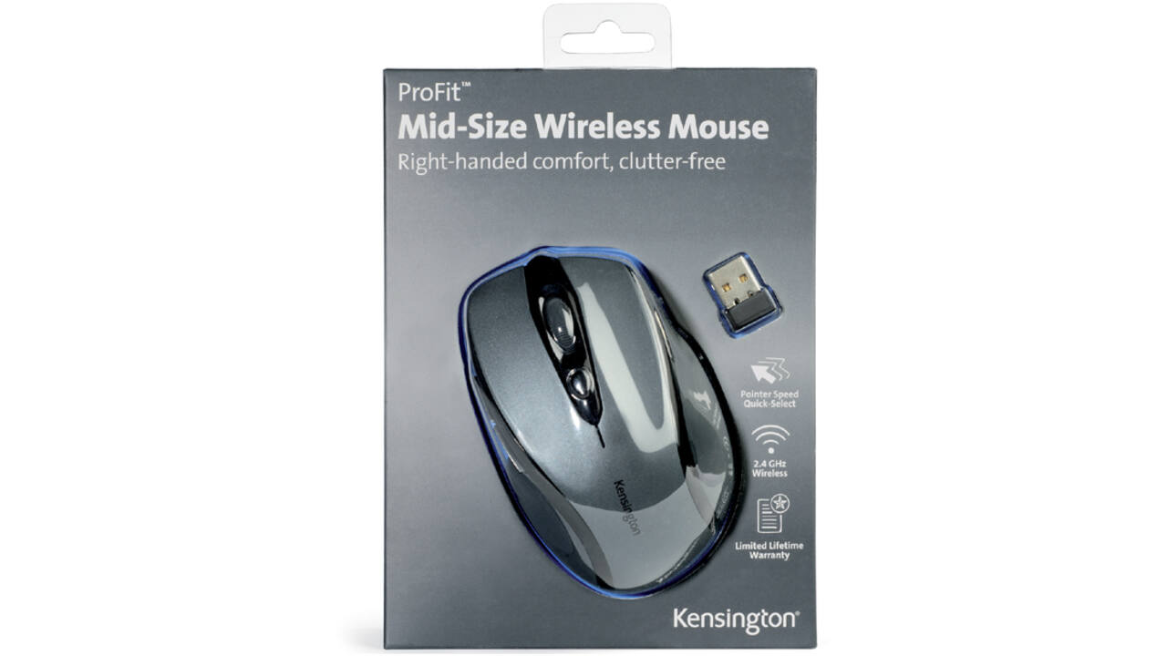 Muis Kensington Pro Fit draadloos grijs