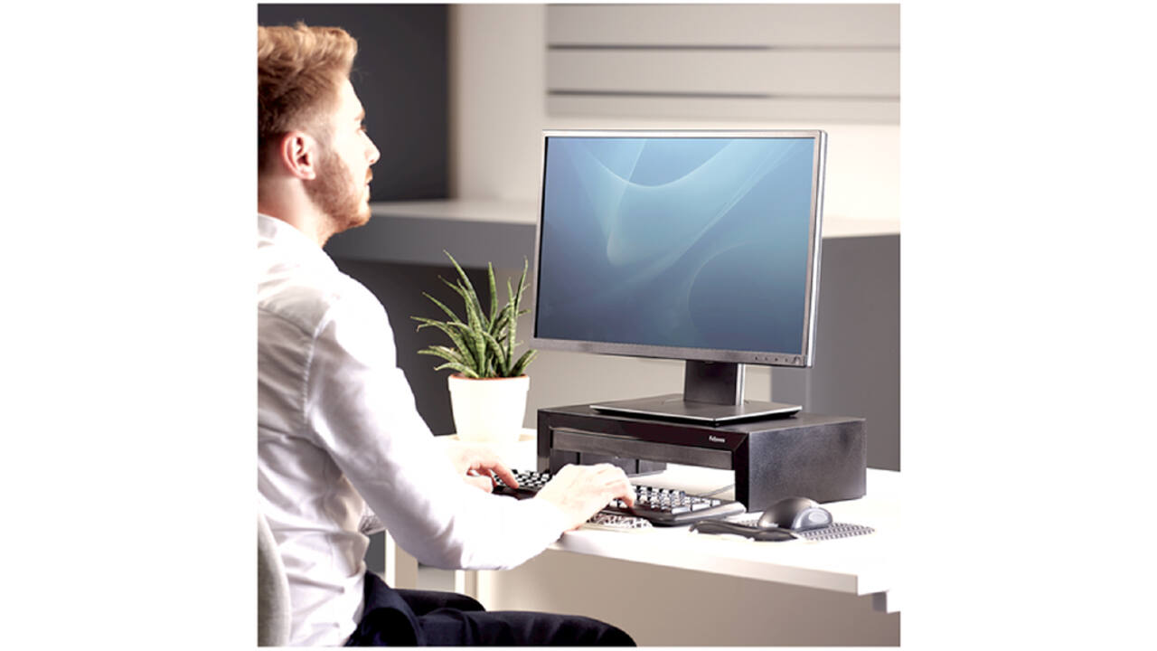 Monitorstandaard Fellowes Designer Suites zwart