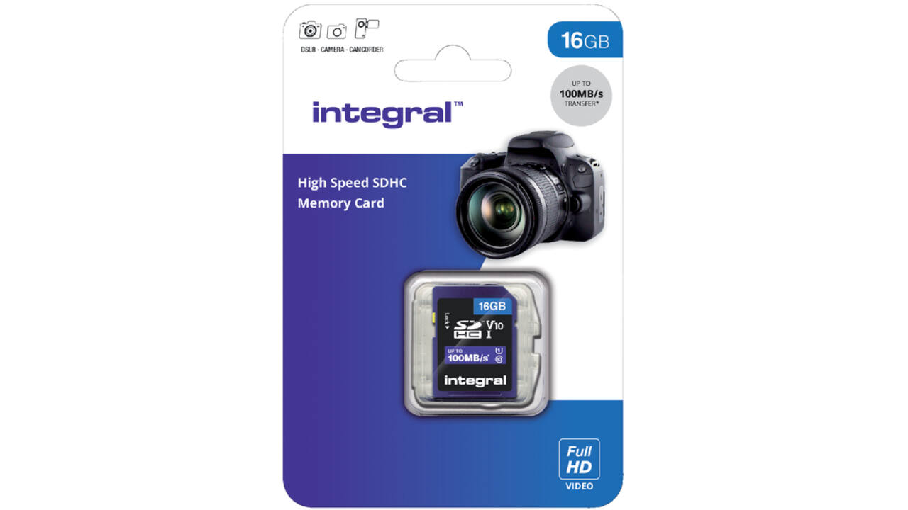 Geheugenkaart Integral SDHC V10 16GB